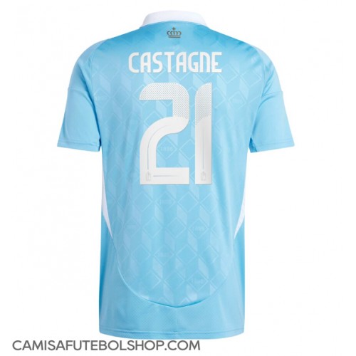 Camisa de time de futebol Bélgica Timothy Castagne #21 Replicas 2º Equipamento Europeu 2024 Manga Curta